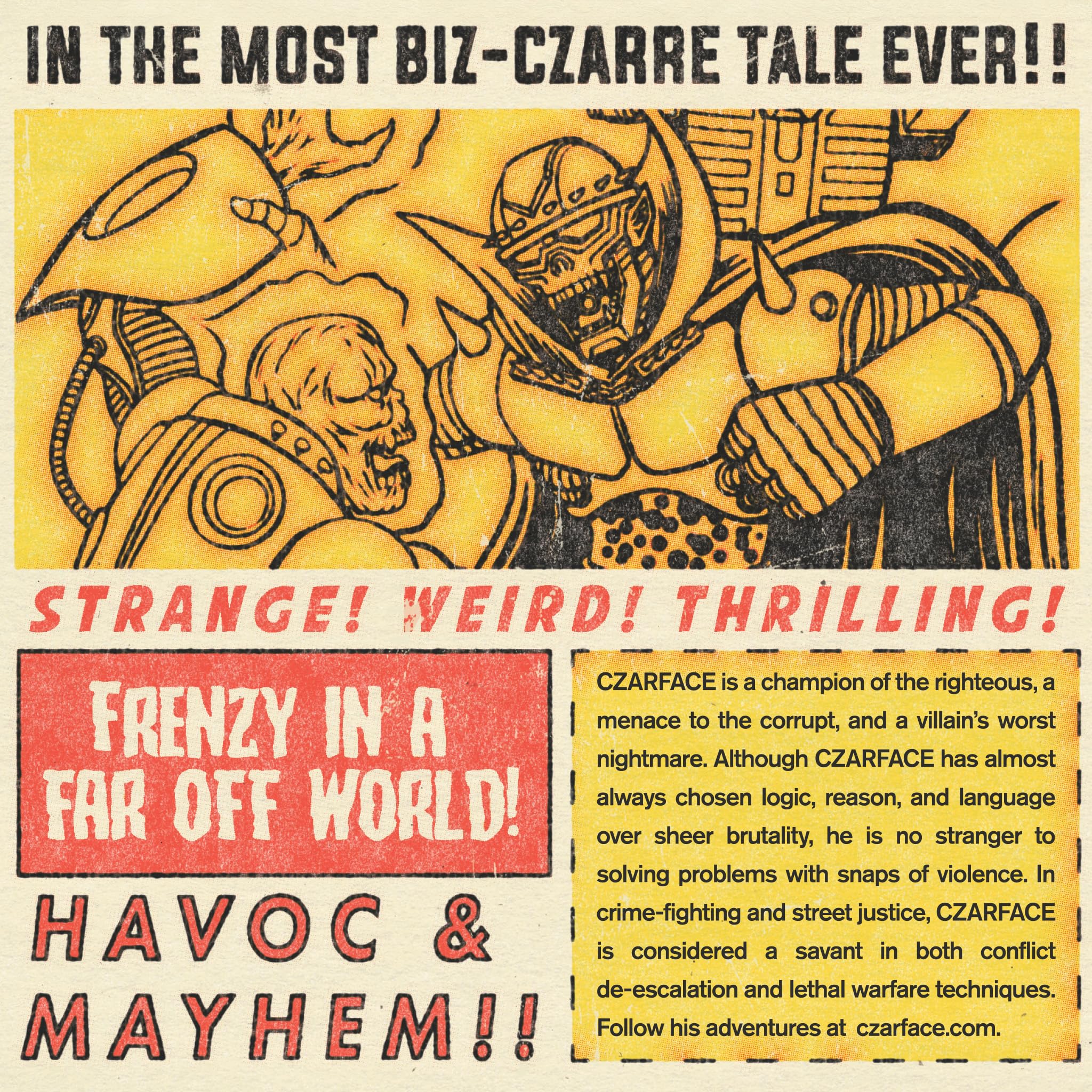 Super7 Czarface Orange & Black - 3.75" Czarface Action Figure Classic Hip Hop Collectibles and Retro Toys - Image 6