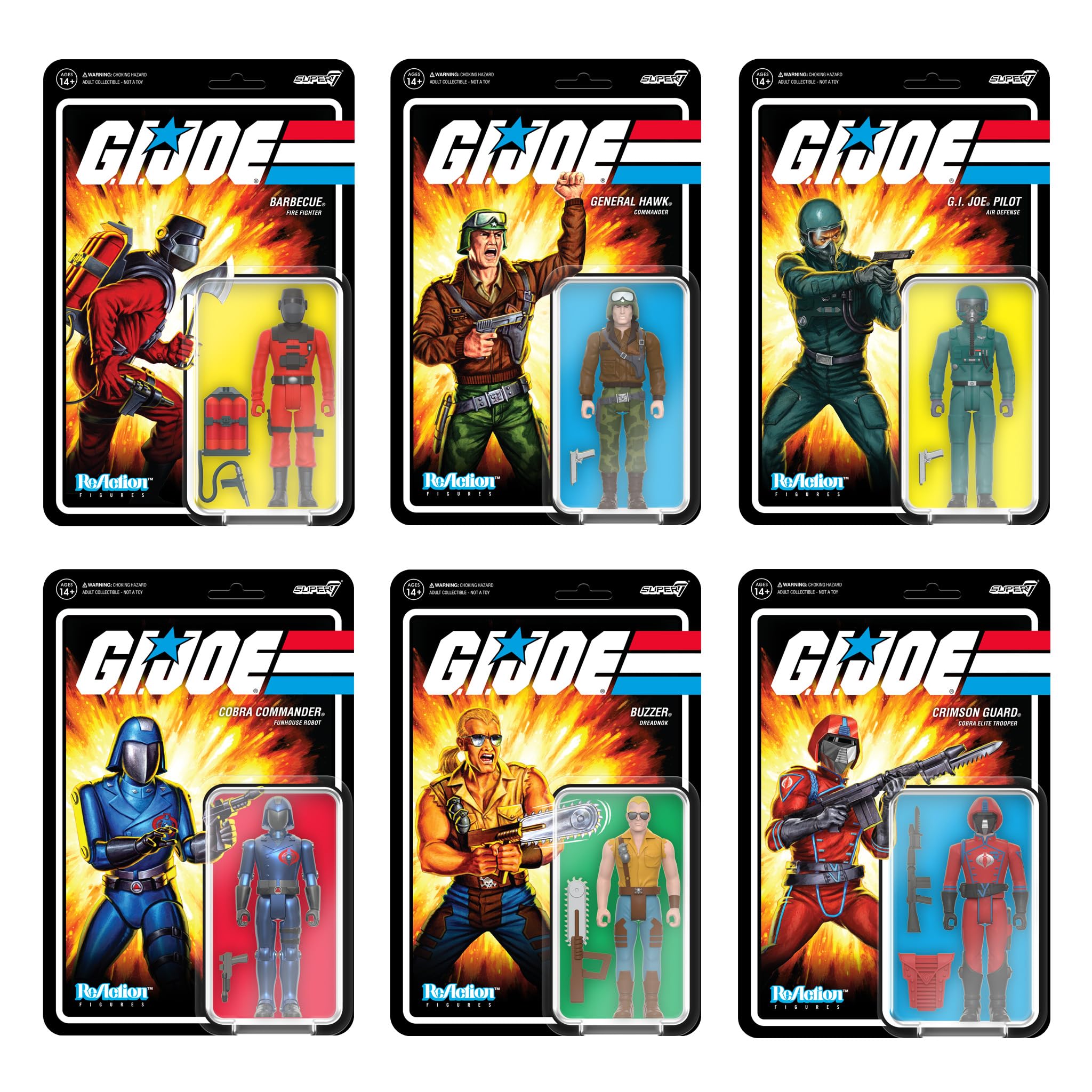 Super7 G.I. Joe Barbecue - 3.75" G.I. Joe Action Figure with Accessory Classic Cartoon Collectibles and Retro Toys - Image 6