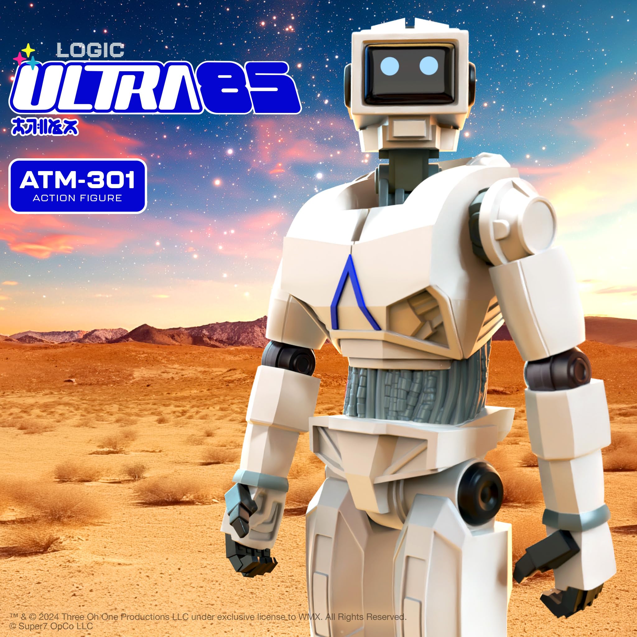 Super7 Logic ATM-301 (Ultra 85) - 3.75" Logic Action Figure Classic Sci-Fi and Hip Hop Collectibles and Retro Toys - Image 4