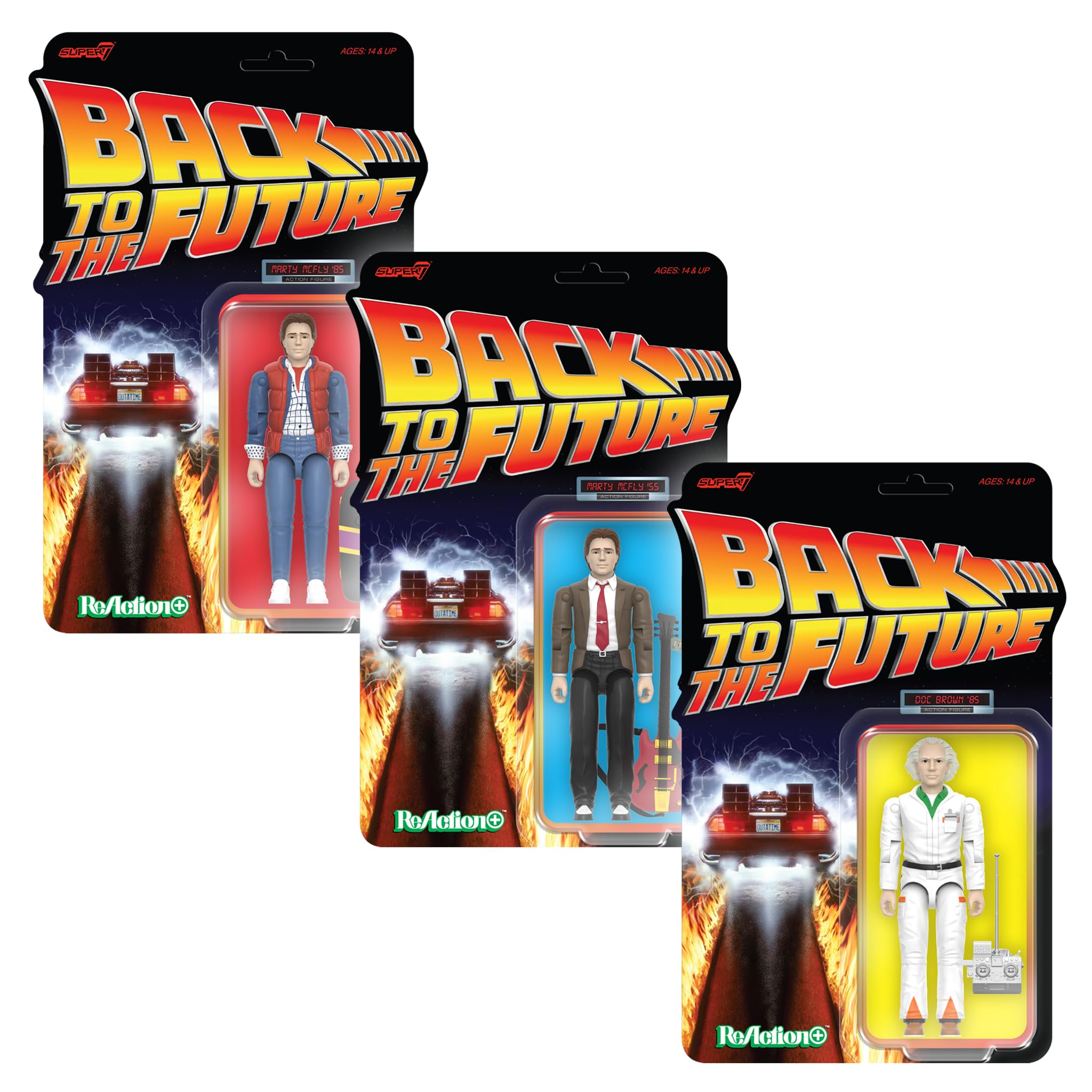 Super7 Reaction+ Back to The Future Doc Brown (1985) - 3.75" Back to The Future Action Figure with Accessories - Classic '80s Movie Collectibles and Retro Toys - Image 4
