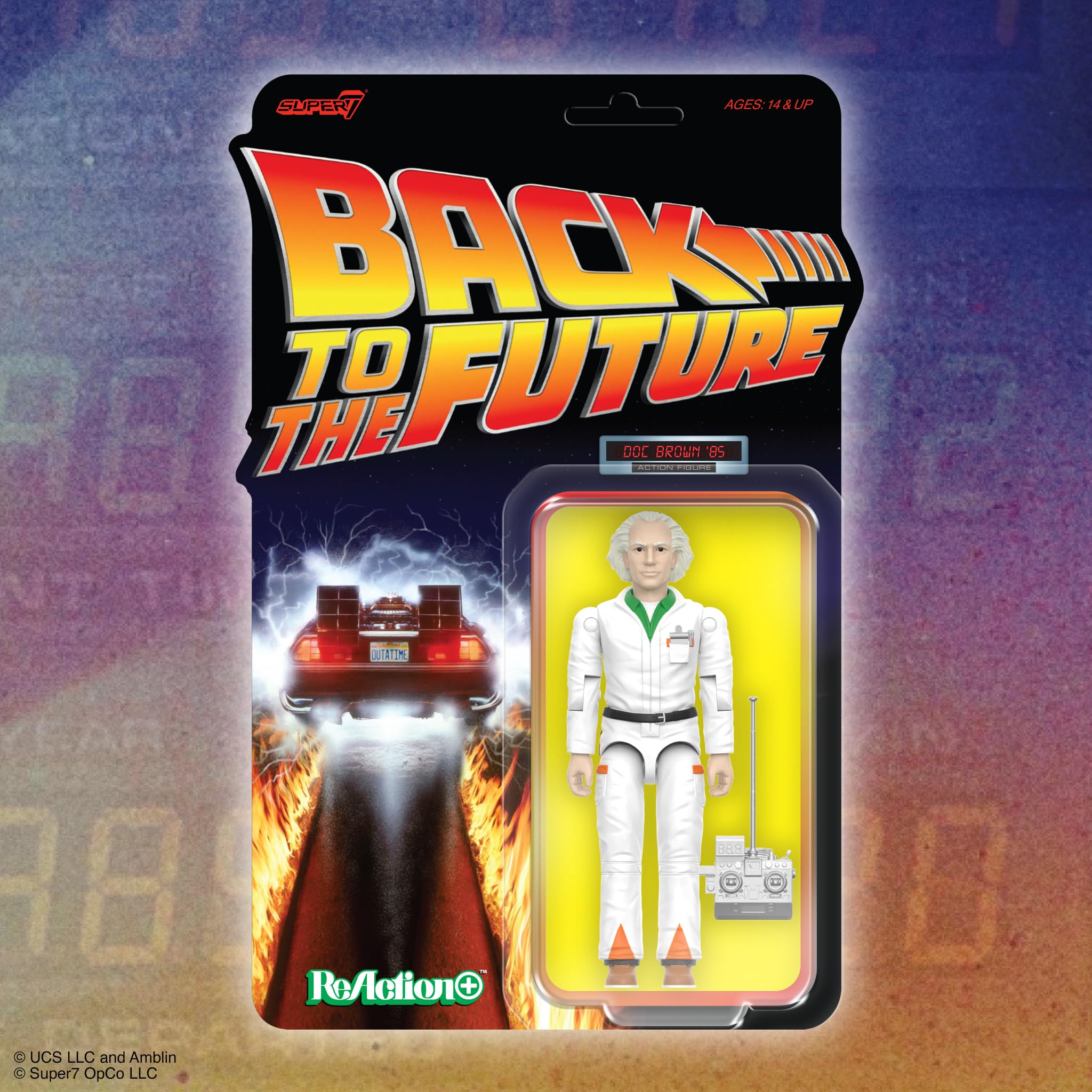 Super7 Reaction+ Back to The Future Doc Brown (1985) - 3.75" Back to The Future Action Figure with Accessories - Classic '80s Movie Collectibles and Retro Toys - Image 6