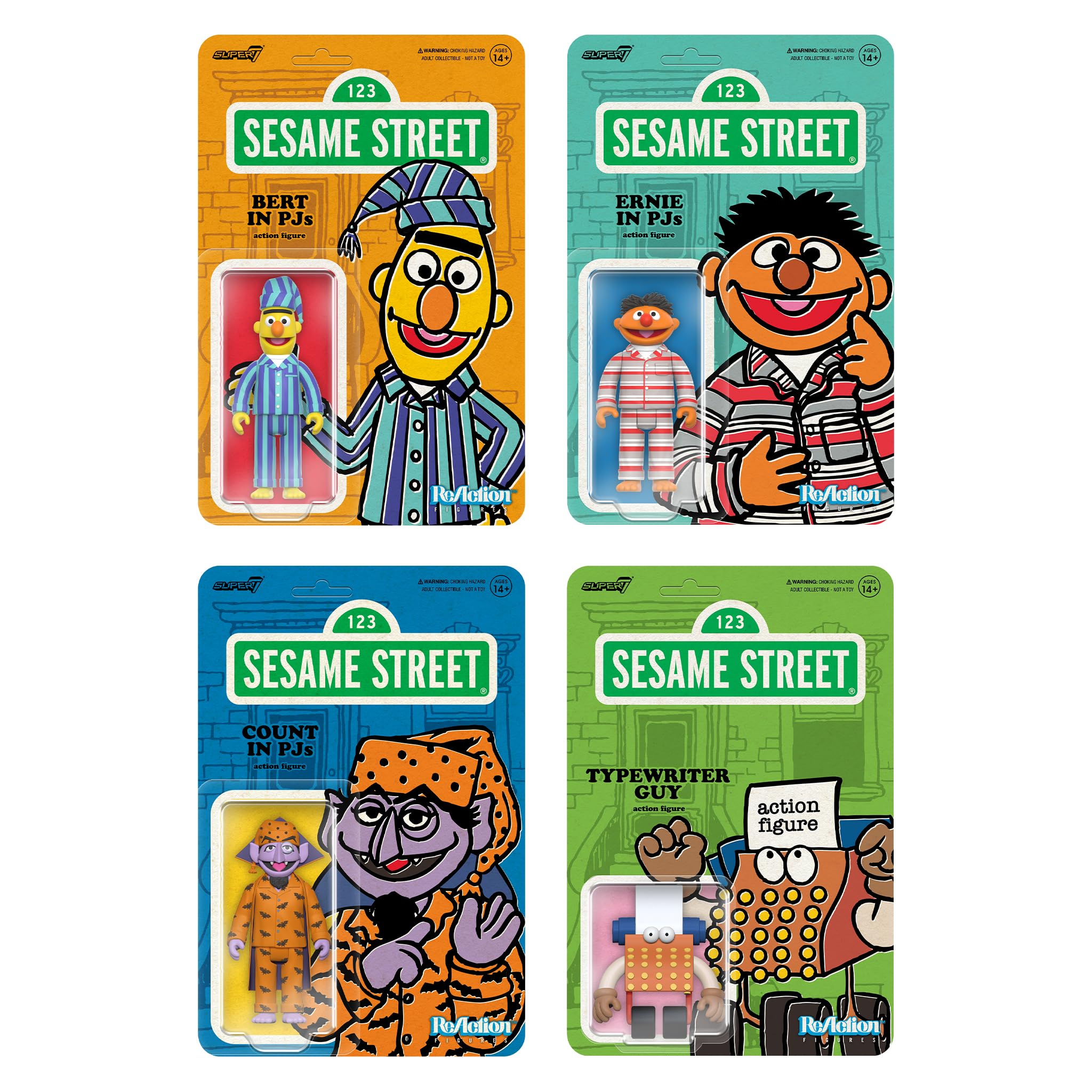 Super7 Reaction Figure Sesame Street Typewriter Guy - 2.5" Sesame Street Action Figure - Classic TV Show Collectibles and Retro Toys - Image 3