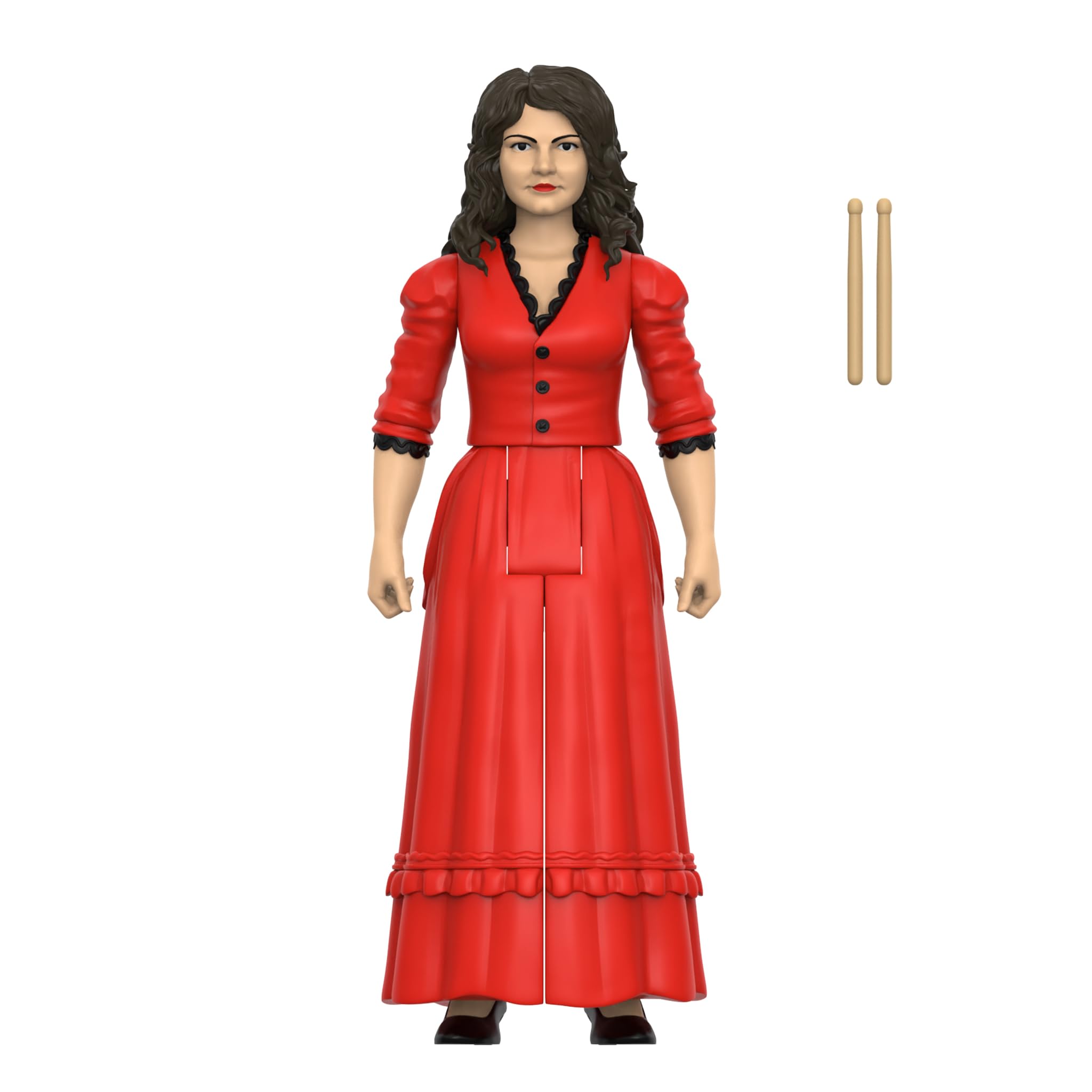 Super7 Reaction Figure The White Stripes Get Behind Me Satan - (2 Pack) 3.75" The White Stripes Action Figure with Accessories - Indie Rock Collectibles and Retro Toys - Image 3