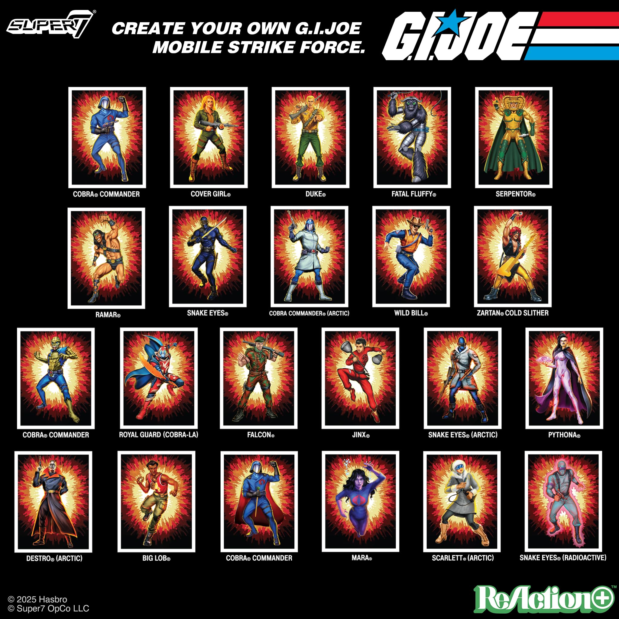 Super7 Reaction+ G.I. Joe Cobra Commander (Movie, Black Cape) - 3.75" G.I. Joe Action Figure with Accessories - Classic Cartoon Collectibles and Retro Toys - Image 6