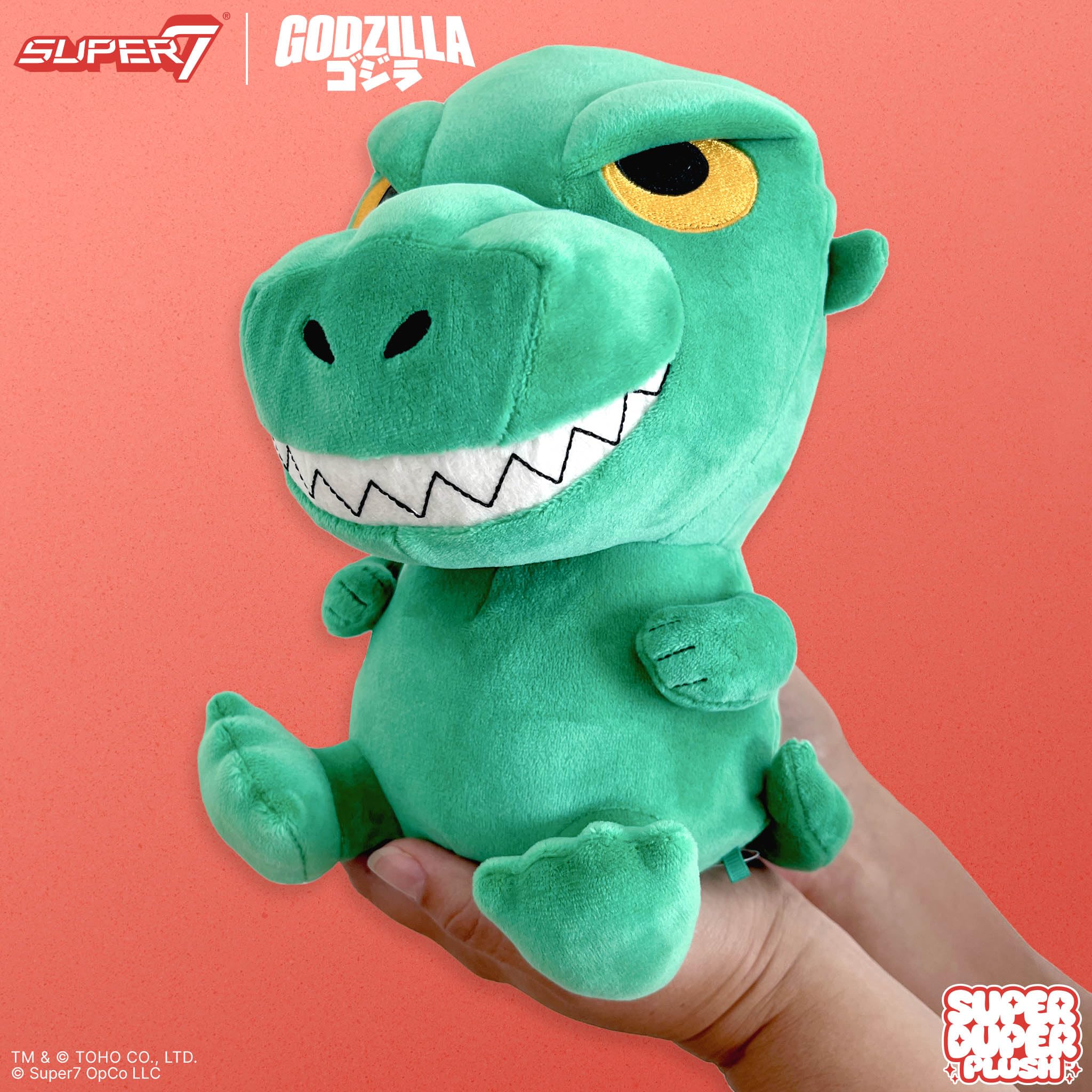 Super7 Super Duper Plush Toho Godzilla '89 (Forest Green) - 8" Toho Godzilla Plush Toy - Classic Movie Collectibles and Retro Toys - Image 4