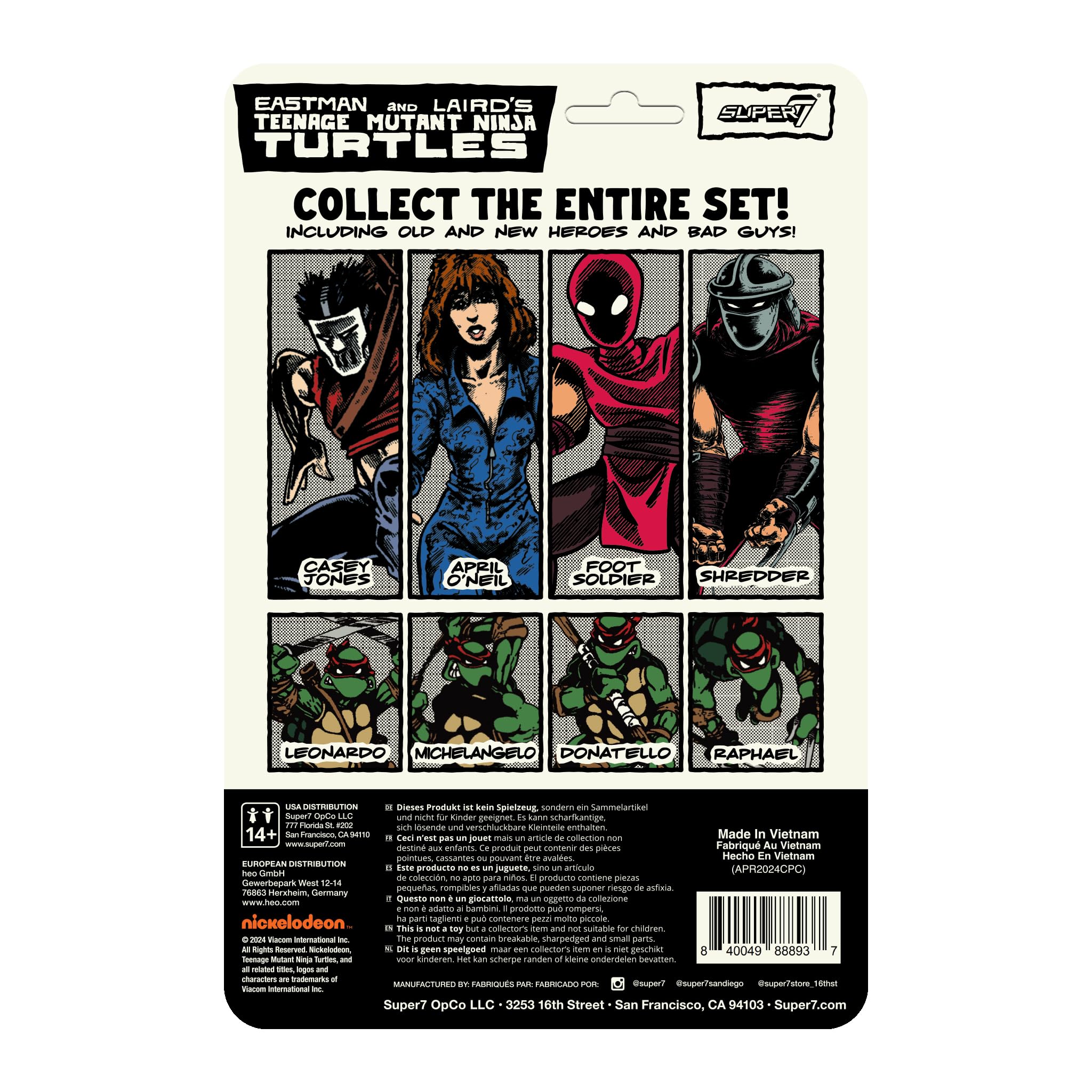 Super7 Teenage Mutant Ninja Turtles April O'Neil (Comic Color) - 3.75" TMNT Action Figure with Accessories Classic Cartoon Collectibles - Image 3