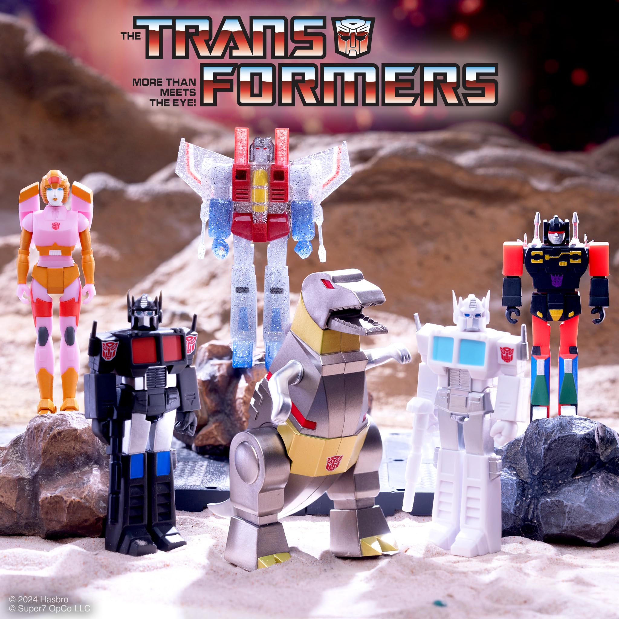 Super7 Transformers Arcee (Pink & Orange) - 3.75" Transformers Action Figure with Accessory Classic Cartoon Collectibles and Retro Toys - Image 4