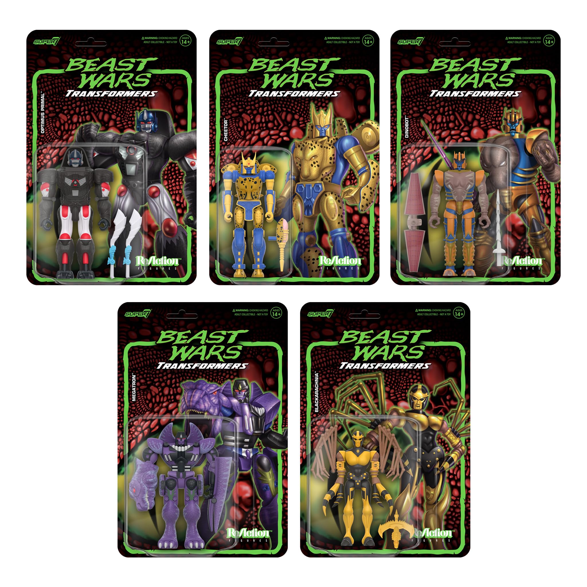 Super7 Transformers Beast Wars Cheetor - 4" Transformers Action Figure with Accessory Classic Cartoon Collectibles and Retro Toys - Image 6