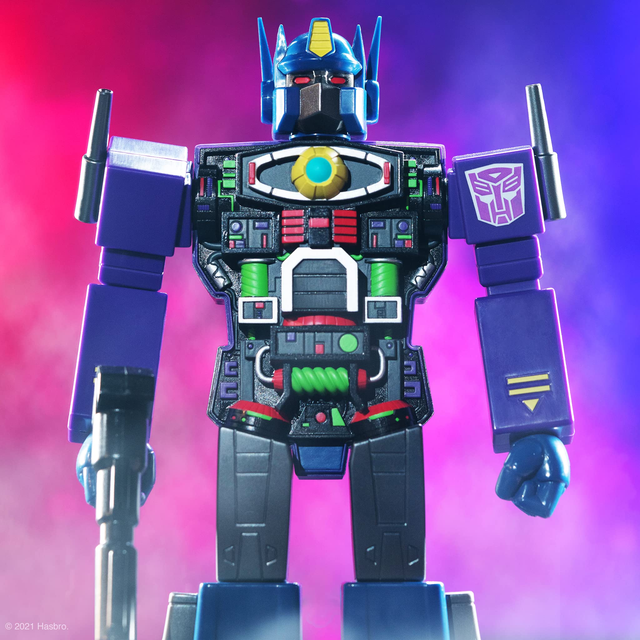 Super7 Transformers Optimus Prime﻿ (Shattered Glass Purple) 11 in Super Cyborg Action Figure - Image 4