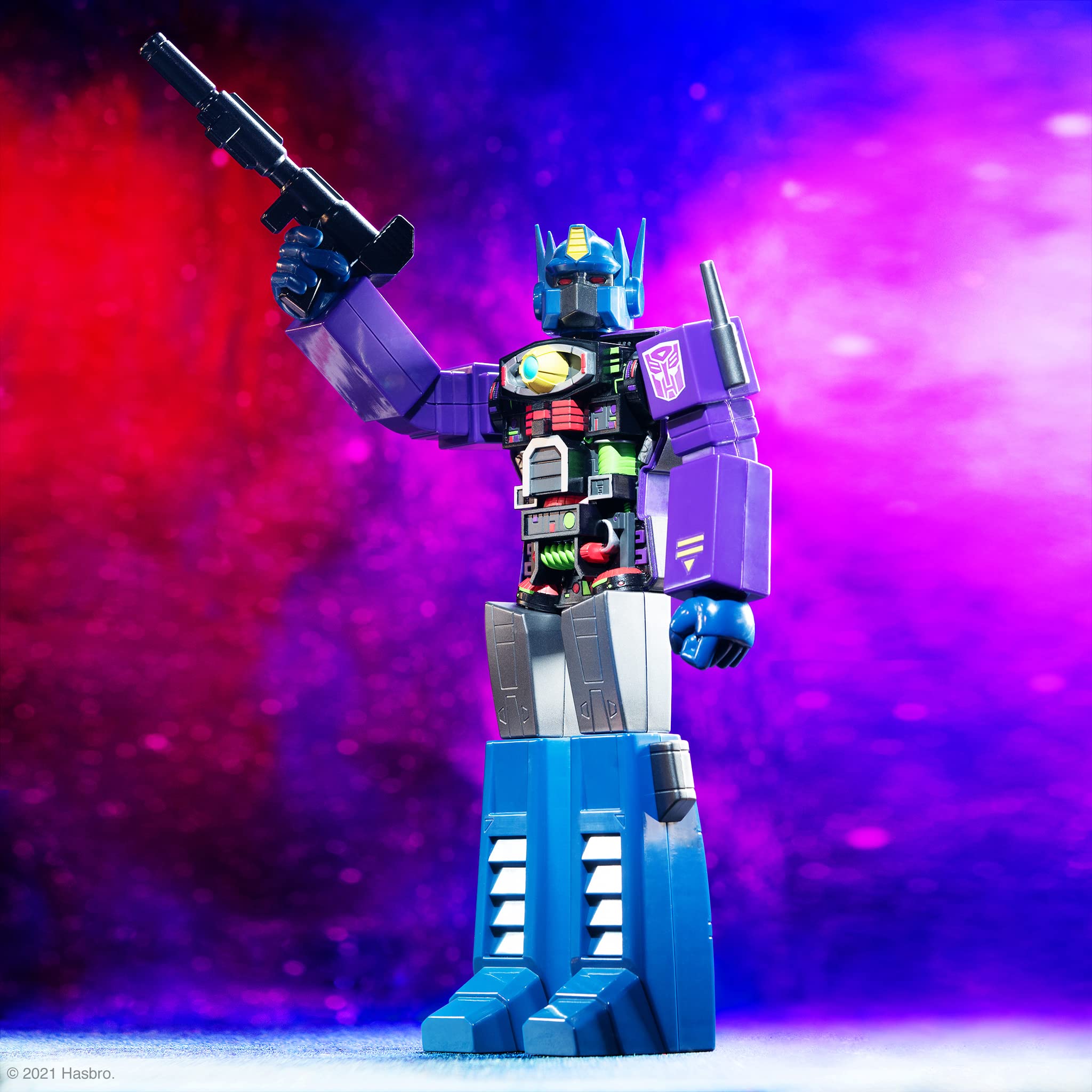 Super7 Transformers Optimus Prime﻿ (Shattered Glass Purple) 11 in Super Cyborg Action Figure - Image 7