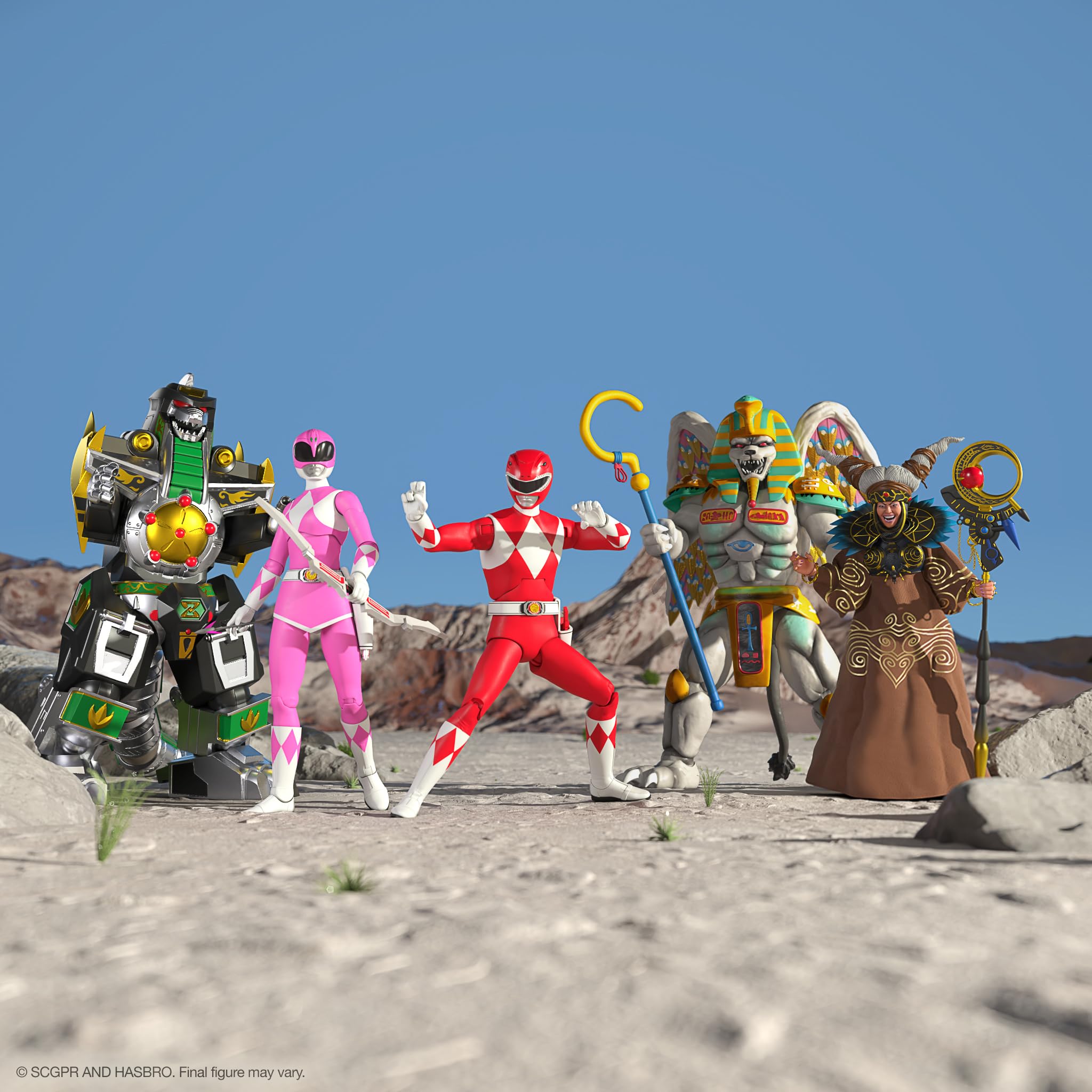 Super7 ULTIMATES! Mighty Morphin Power Rangers Dragonzord - 9" Power Rangers Action Figure with Accessories Classic TV Show Collectibles - Image 5