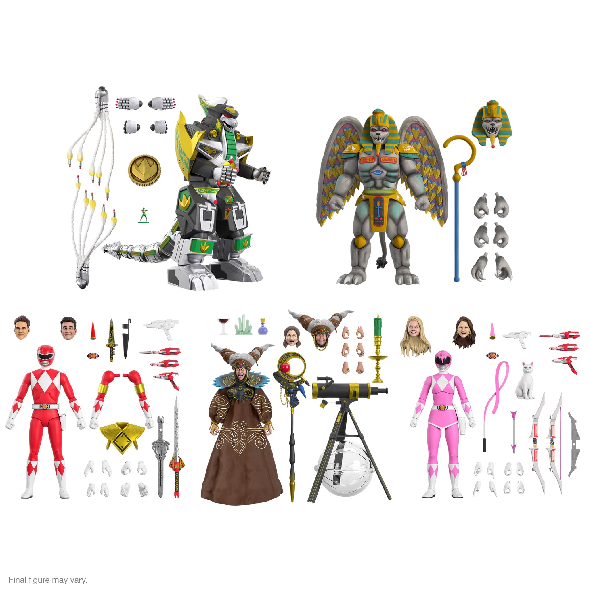 Super7 ULTIMATES! Mighty Morphin Power Rangers Dragonzord - 9" Power Rangers Action Figure with Accessories Classic TV Show Collectibles - Image 6
