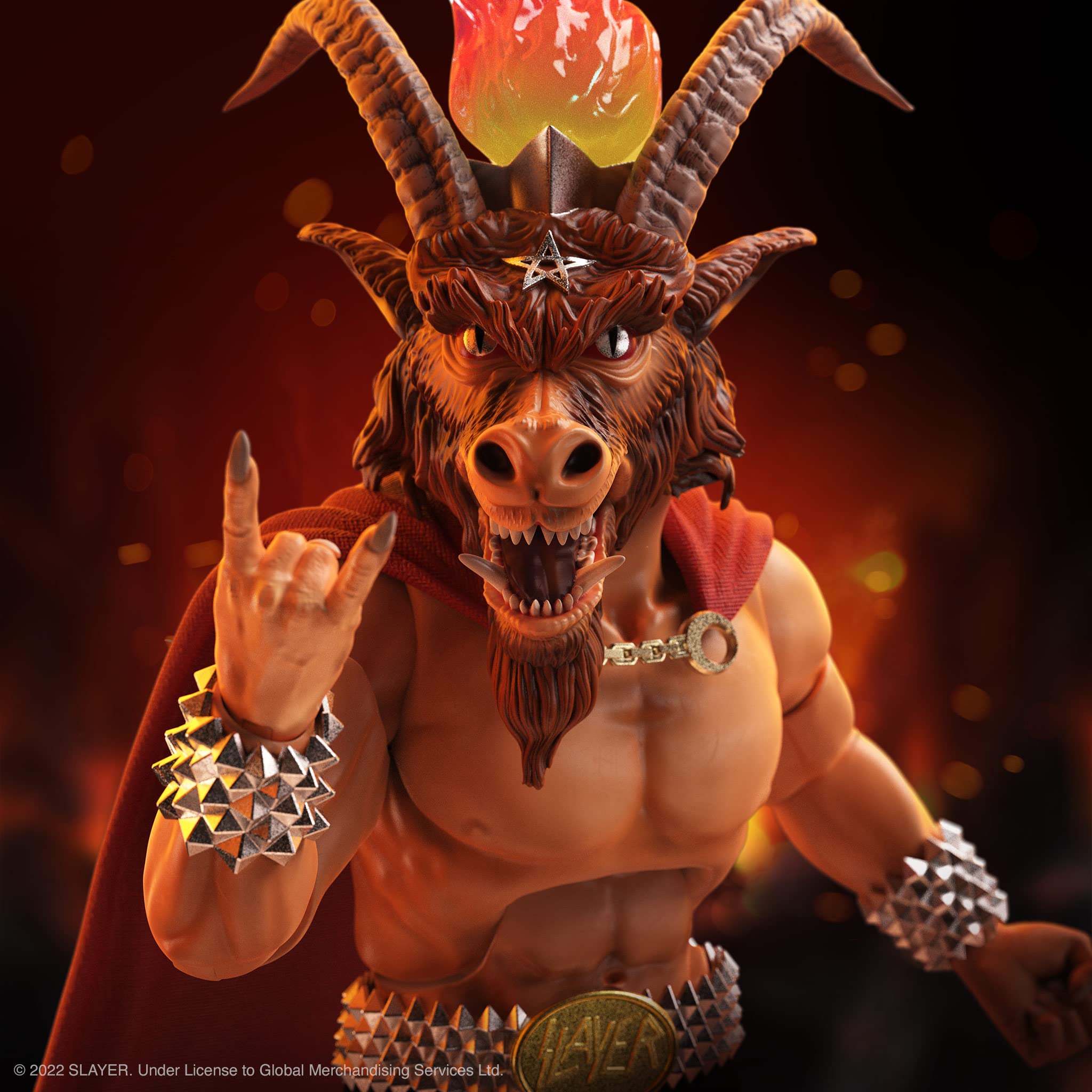 Super7 ULTIMATES! Slayer Show No Mercy Minotaur - 7" Slayer Action Figure with Accessories Heavy Metal Collectibles and Retro Toys - Image 4