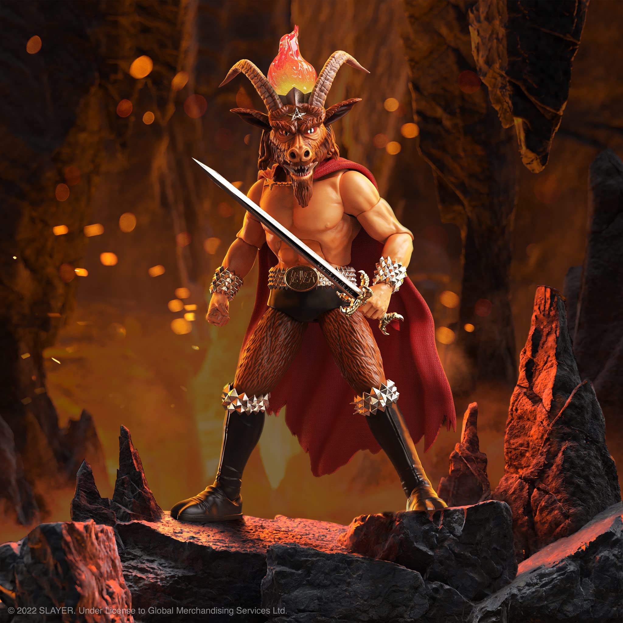 Super7 ULTIMATES! Slayer Show No Mercy Minotaur - 7" Slayer Action Figure with Accessories Heavy Metal Collectibles and Retro Toys - Image 5