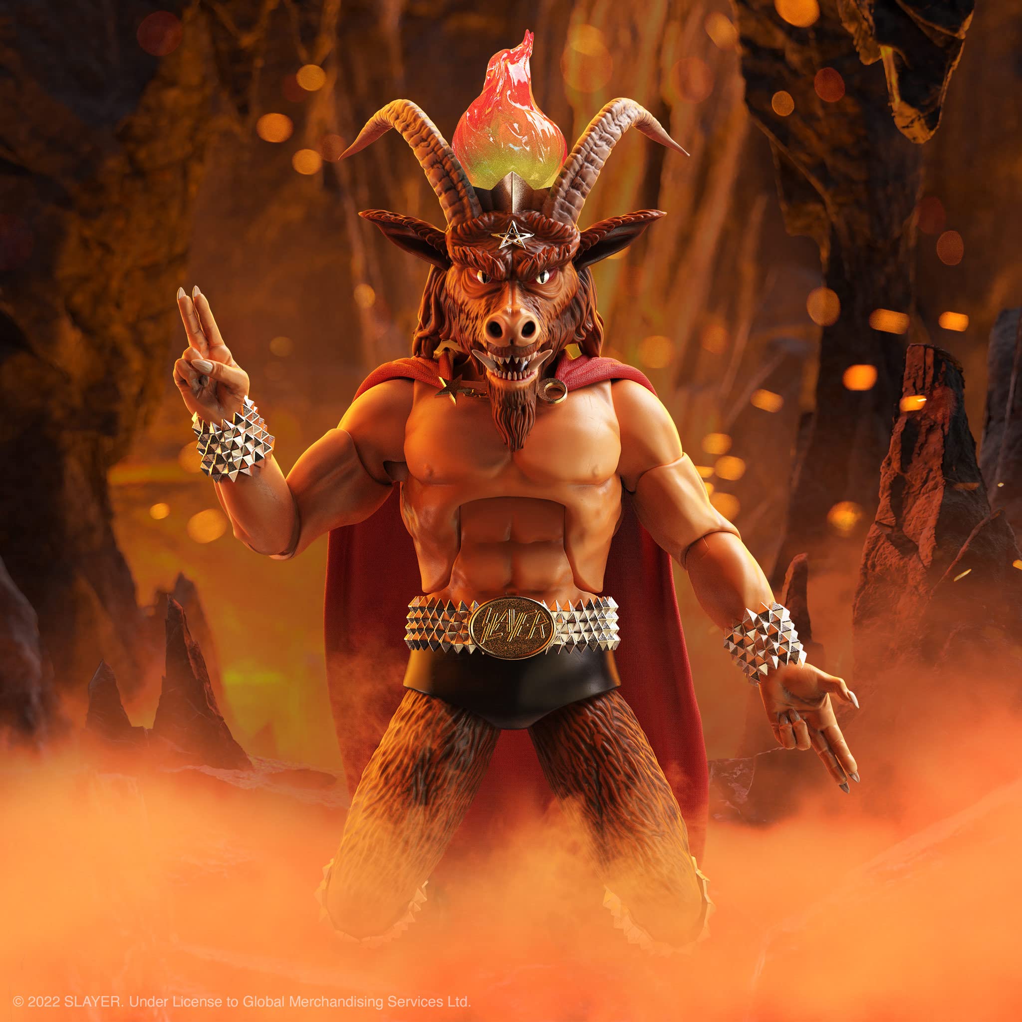 Super7 ULTIMATES! Slayer Show No Mercy Minotaur - 7" Slayer Action Figure with Accessories Heavy Metal Collectibles and Retro Toys - Image 7